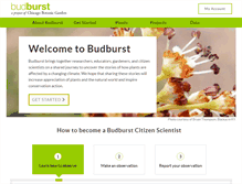 Tablet Screenshot of budburst.org